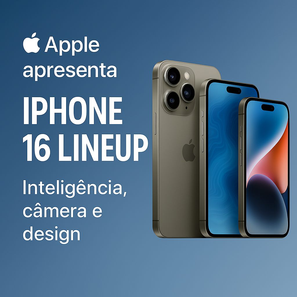 Apple Revela Linha iPhone 16: Inteligência, Desempenho e Estilo em Cada Detalhe