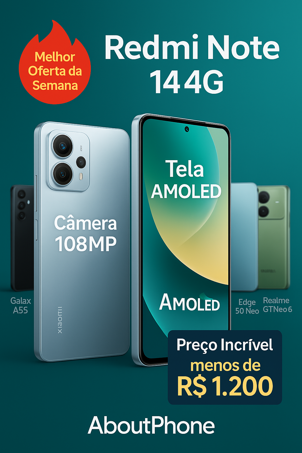 Xiaomi Redmi Note 14 4G: A Melhor Oferta da Semana em Smartphones – Tela AMOLED, Câmera de 108MP e Bateria Monstra por Menos de R$ 1.200