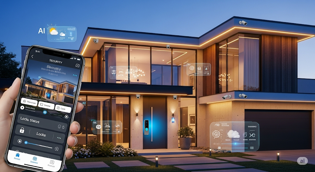 Casa Inteligente 2025: IA e Biometria Revolucionam Segurança