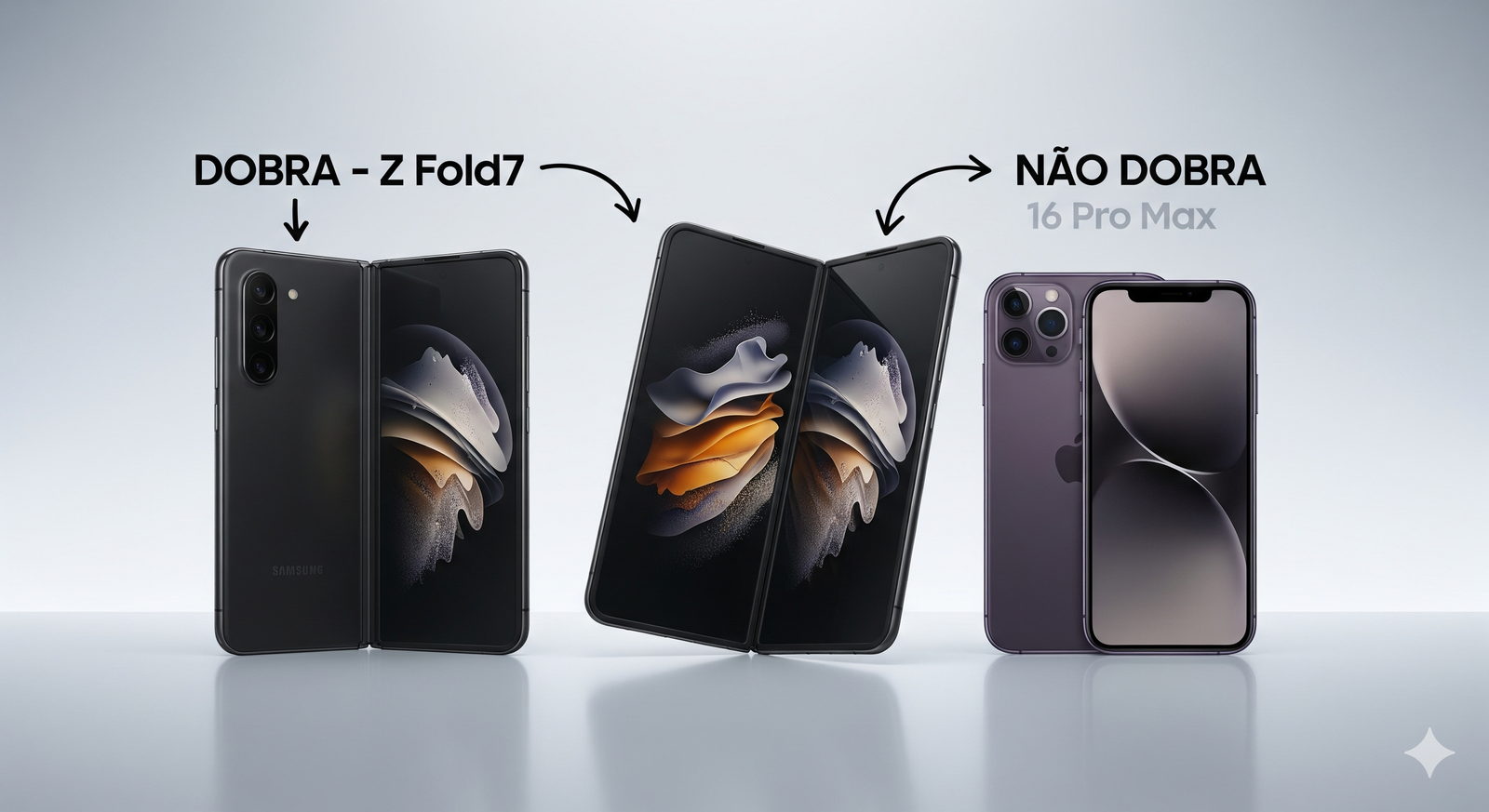 Samsung Provoca Apple: Nova Campanha Destaca que iPhones Não Dobram