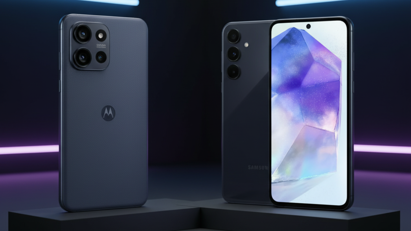Galaxy A55 vs Motorola Edge 50 Neo: Qual é o melhor intermediário 5G em 2025?