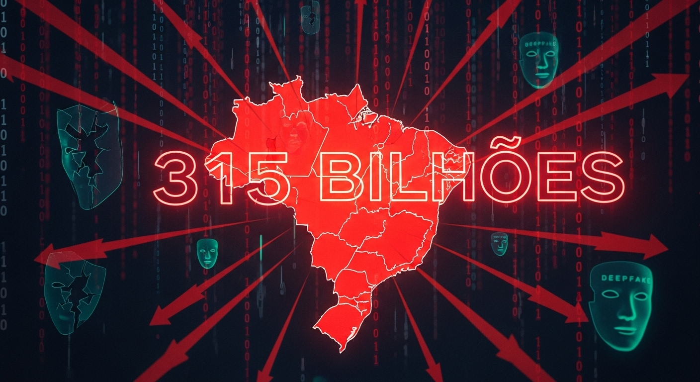 Brasil Sofre 315 Bilhões de Ataques Cibernéticos em 2025: Deepfakes Lideram Nova Onda de Golpes